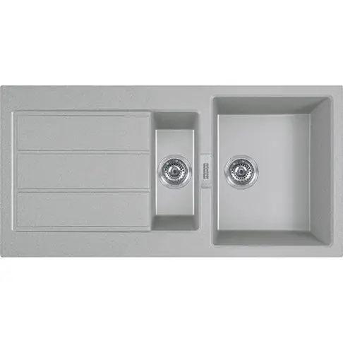 Réduction Évier de cuisine Sirius 2 Tectonite S2D 651 - Sous-meuble 60 cm - 1000 x 500 x 200 mm - Urban Grey - Franke