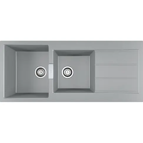 Évier de cuisine Sirius 2 Tectonite S2D621 - Sous-meuble 80 cm - 1160 x 500 x 200 mm - Urban grey - Franke Prix Bas