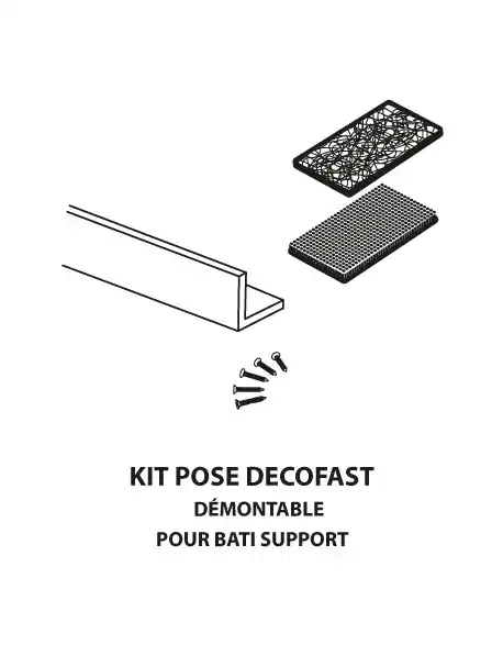 Dernier Modèle Kit de pose démontable Decofast habillage bâti-support - Lazer
