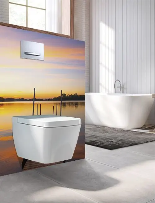Acheter Direct Panneau mural Decofast – Autour du Monde – pour habillage Bâti-support – 1500 x 1200 x 3 mm – Aurore – Lazer