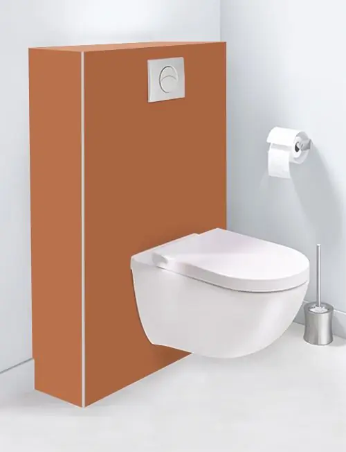 Meilleur Choix Panneau mural Decofast – Harmony – pour habillage Bâti-support – 1500 x 1200 x 3 mm – Terracotta – Lazer