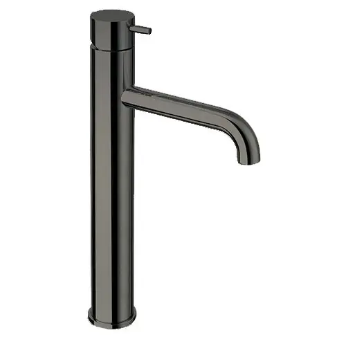 Vente Directe Robinet mitigeur lavabo haut TRIVERDE Chromé noir avec bonde up&down – Cristina Ondyna