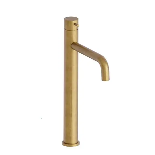 Robinet mitigeur lavabo haut TRIVERDE or brossé avec bonde up&down – Cristina Ondyna Jusqu&rsquo;à Épuisement Des Stocks