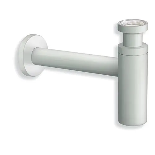 Siphon lavabo laiton design whitemat – Hauteur réglable – G1&Prime;1/4 (33/42) – Cristina Ondyna Vente Directe