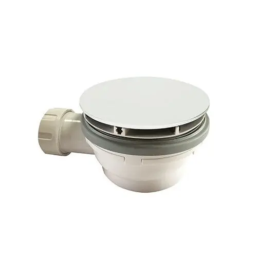 Top Vente Bonde de douche avec capot extra plat – Hauteur 64 mm – Whitemat – Cristina Ondyna