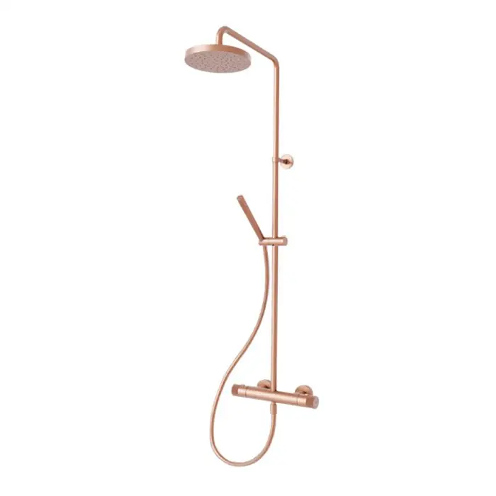 Bon Marché Colonne de douche thermostatique EAST SIDE – or rose brossé – Cristina Ondyna