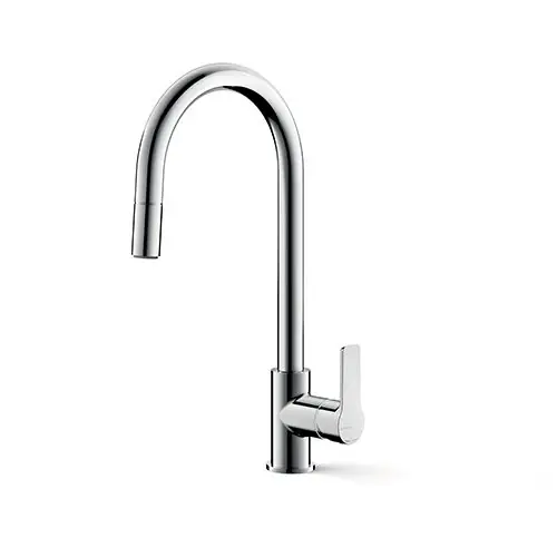 Robinet mitigeur cuisine PRIME Chromé avec douchette, hauteur sous bec 240 mm – Cristina Ondyna Solde