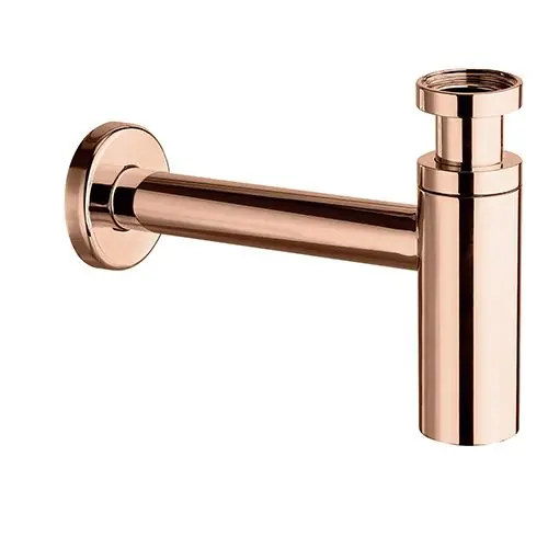 Super Prix Siphon lavabo laiton design or rose – Hauteur réglable – G1&Prime;1/4 (33/42) – Cristina Ondyna