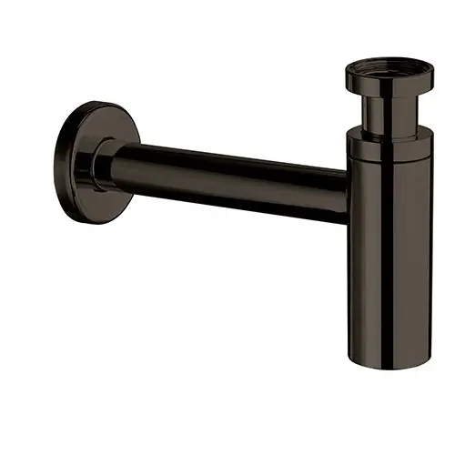 Siphon lavabo laiton design noir – Hauteur réglable – G1&Prime;1/4 (33/42) – Cristina Ondyna Vente Directe