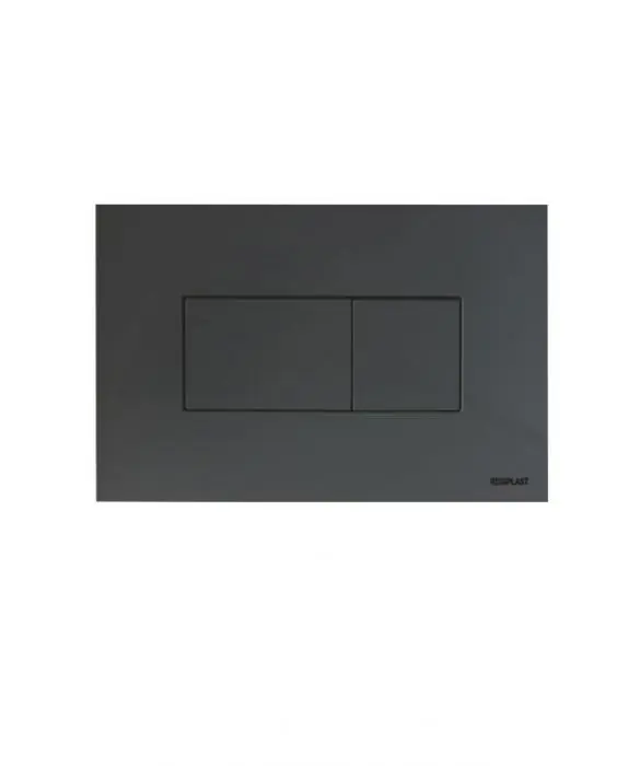 Plaque de commande 3/6L KARISMA pneumatique double chasse - noire soft - Regiplast Certifié