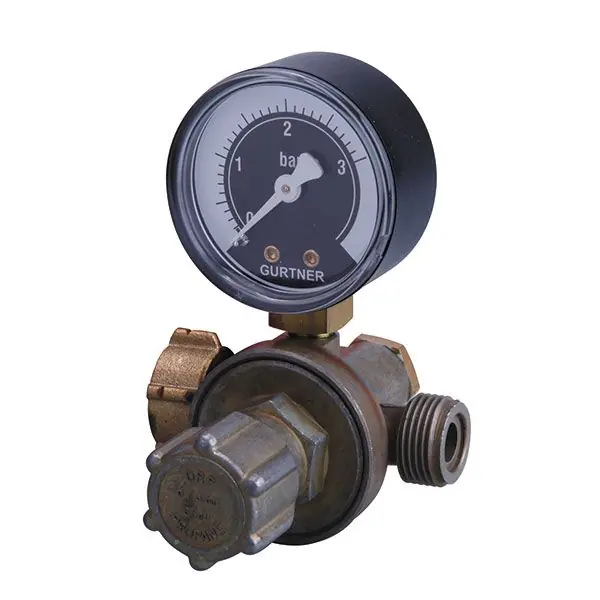Détendeur réglable propane haute pression avec manomètre 8kg/h – 0 à 3 bar – entrée écrou 20×150 – sortie M20x150 – Gurtner Jusqu&rsquo;à Épuisement Des Stocks