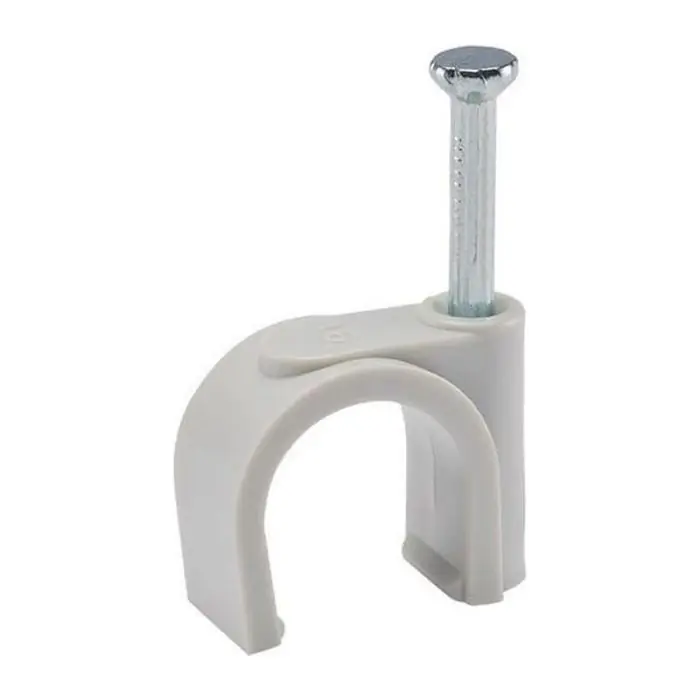 Livraison Express Seau de 100 pontets gris Ø16 pointe béton et bois pour attache câble et conduit - Ram