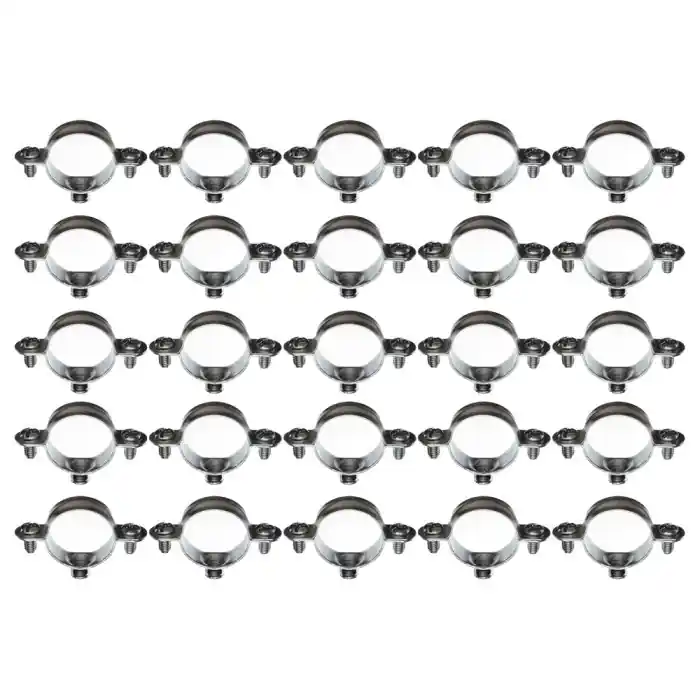 Boîte plastique de 25 colliers simple métallique pour tube Ø55 - Ram Super Prix