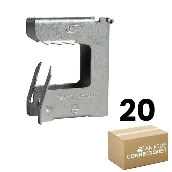 Prix Choc Boîte plastique de 20 attaches TIGRE pour l‘accrochage et et la suspension sur charpente acier 8-16 mm - Ram