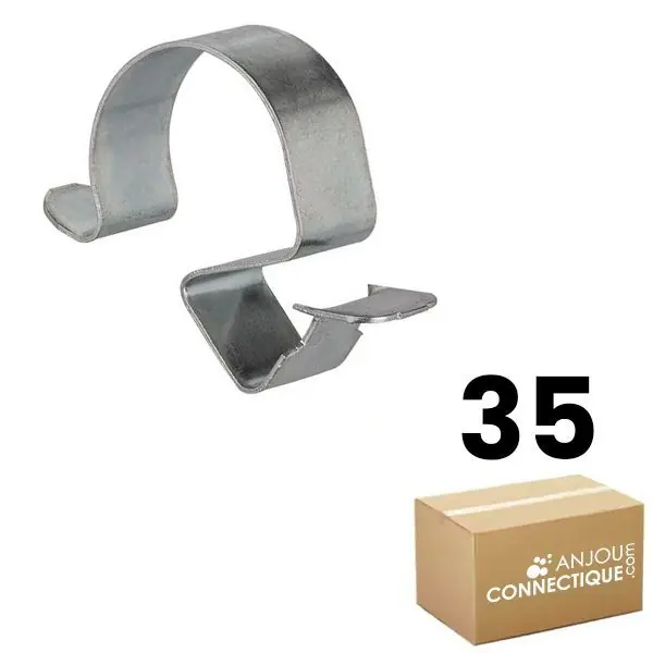 Boîte plastique de 35 clips pour câble et gaine Ø 22-32 mm - Épaisseur tôle 2-7 mm - Ram Réduction