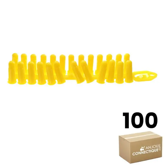 Expédié Aujourd'hui Boîte de 100 chevilles AGGRIP jaunes multimatériaux type 4-7 - Ø8 mm - Longueur 30 mm - Ram