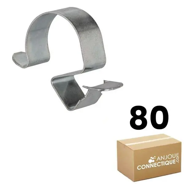 Réduction Boîte plastique de 80 clips pour câble et gaine Ø 6-9 mm - Épaisseur tôle 7-12 mm - Ram
