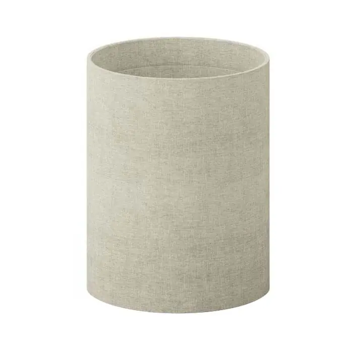 Acheter Direct Poubelle salle de bain Bellagio/Stresa en polyester imitation lin Ø23 x h30 cm – couleur écru – Koh-I-Noor