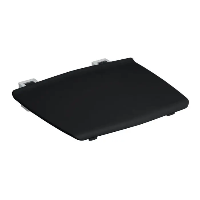 Dernière Chance Siège de douche rabattable Sedile 2 en aluminium brillant avec siège ABS - L325 x l325 x h60 mm - anthracite - Koh-I-Noor