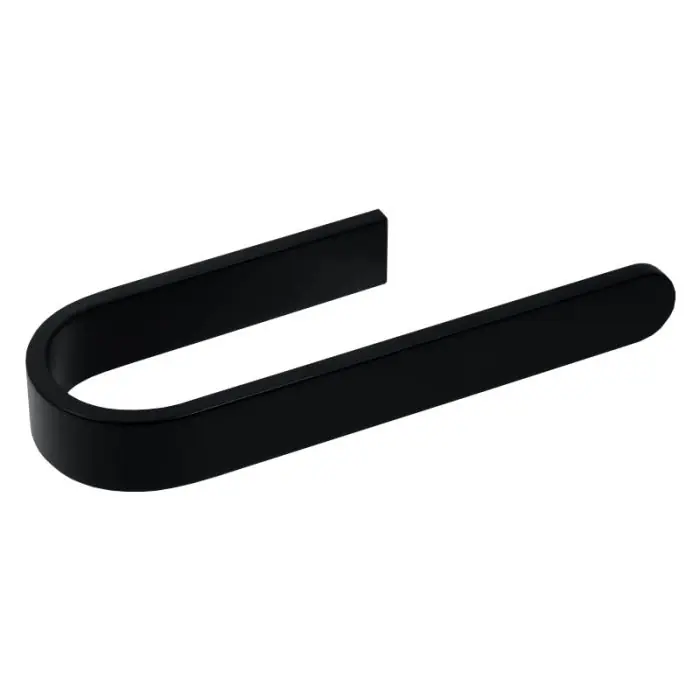 Porte-serviette MATERIA en aluminium brillant éloxé noir - L22,8 x l7,6 x h3 cm - avec adhésif 3M - Koh-I-Noor Bon Plan