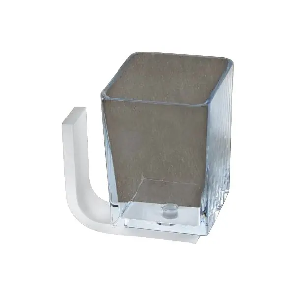 Offre Exclusive Verre polycarbonate MATERIA en aluminium brillant éloxé blanc – L10 x l8 x h11 cm – avec adhésif 3M – Koh-I-Noor