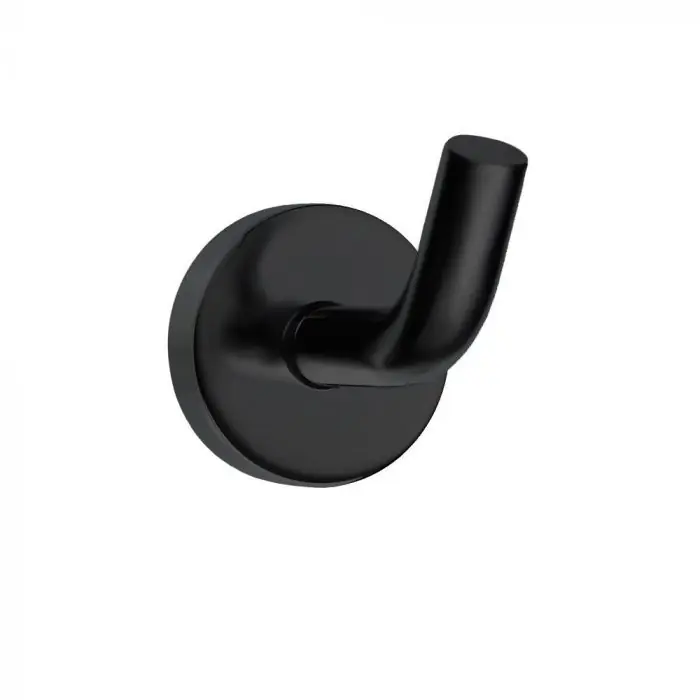 Affaire À Saisir Patère TITO en laiton massif noir mat – 3,5 x 5,3 x h 3,8 cm – Koh-I-Noor