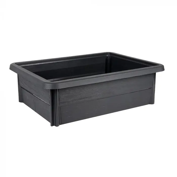 Meilleur Prix Espace potager VEG&table garden – 79 x 59 x 24,2 cm – 67 Litres – Gris anthracite – EDA
