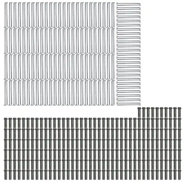 Offre Exclusive Lot de 250 supports de rail OB 63mm SIXBOX + 250 vis bois Ø5,0×90 tête fraisée TX – Sixbox