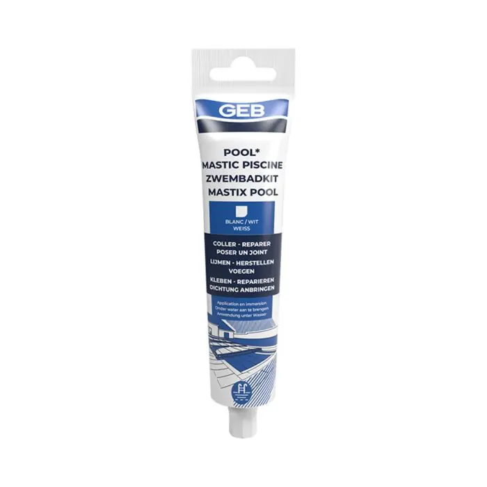 POOL Mastic piscine blanc tube de 80 ml - GEB Populaire
