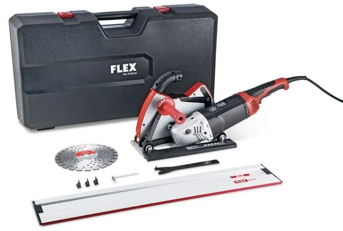 Kit meuleuse d‘angle 2600W L 26-6 230 TK-S + carter d‘aspiration DCG AG 230 + règle de guidage 800 mm - Flex Vente Flash