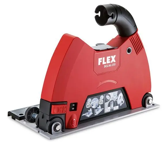 Seulement Aujourd'hui Carter de tronconnage DCG AG 230 pour l‘aspiration de poussière avec meuleuse 230 mm - Flex