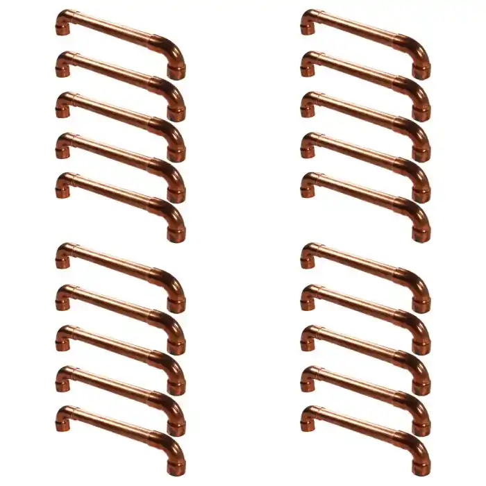 Lot de 20 Poignées simple en Cuivre - Entraxe 330 mm - Ø14 - Arcanaute Commander Maintenant