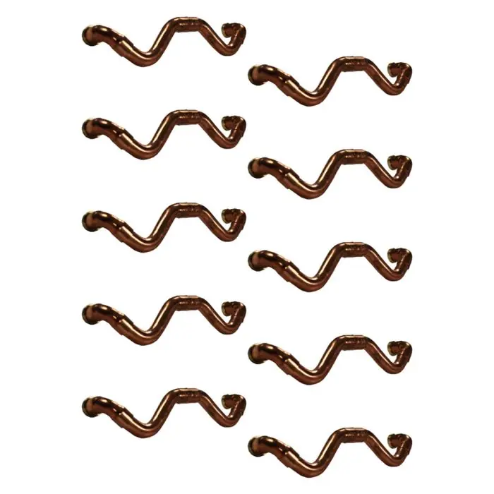 Lot de 10 Poignées Vague en Cuivre - Entraxe 160 mm - Ø12 - Arcanaute Quantité Limitée