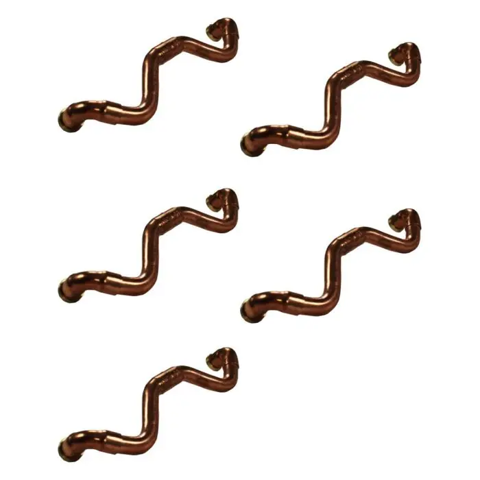Lot de 5 Poignées Vague en Cuivre - Entraxe 160 mm - Ø12 - Arcanaute Prix Promo