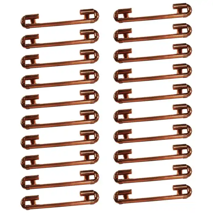 Marque Lot de 20 Poignées designs et mobiles en Cuivre - Entraxe 160 mm - Ø12 - Arcanaute
