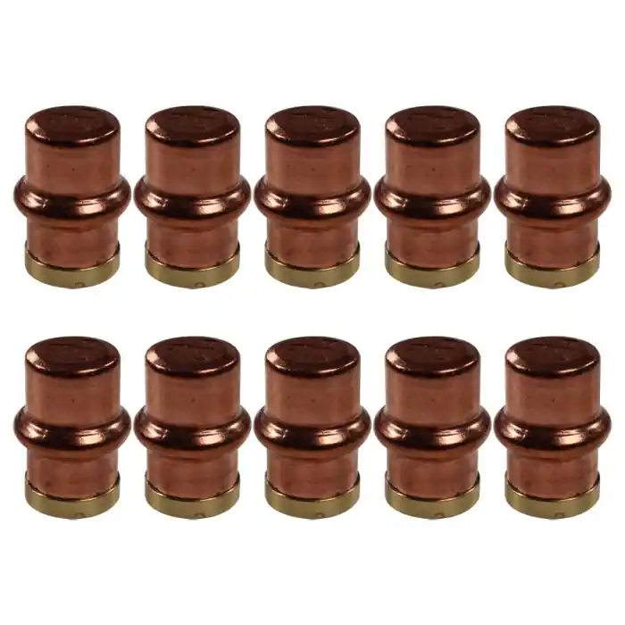 Remise Lot de 10 Boutons de Meuble Matière Cuivre Laiton "Vintage-Rétro" - Ø14 - Arcanaute