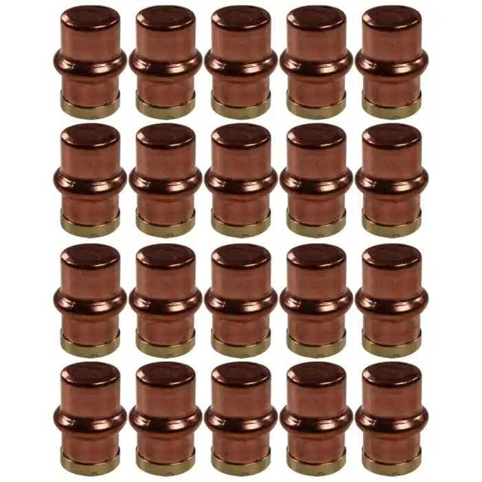 Remise Lot de 20 Boutons de Meuble Matière Cuivre Laiton "Vintage-Rétro" - Ø14 - Arcanaute