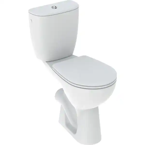 Pack WC au sol à fond creux Geberit BASTIA surélevé avec abattant standard - Geberit Nouvelle Collection