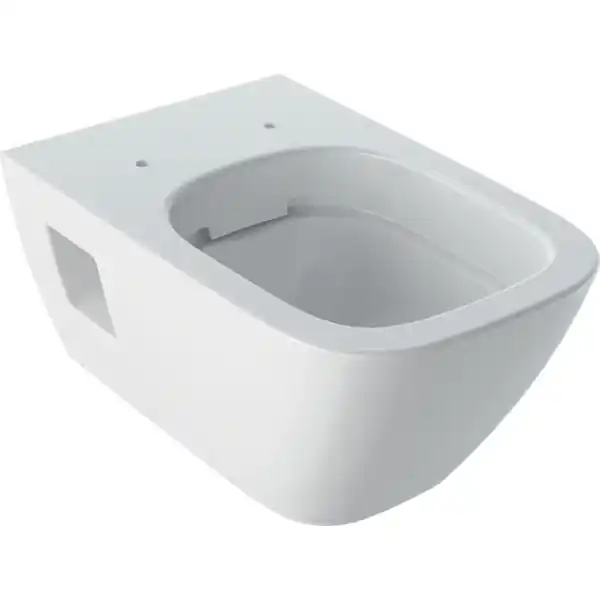 Cuvette WC suspendu à fond creux Geberit RENOVA PLAN semi-caréné et sans bride - Geberit Certifié