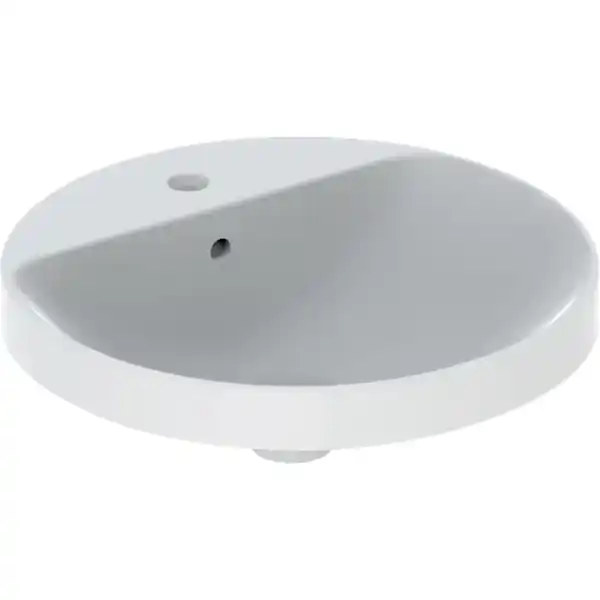 Vasque à encastrer Geberit VARIFORM ronde Ø48cm avec plage de robinetterie - Geberit Nouveauté