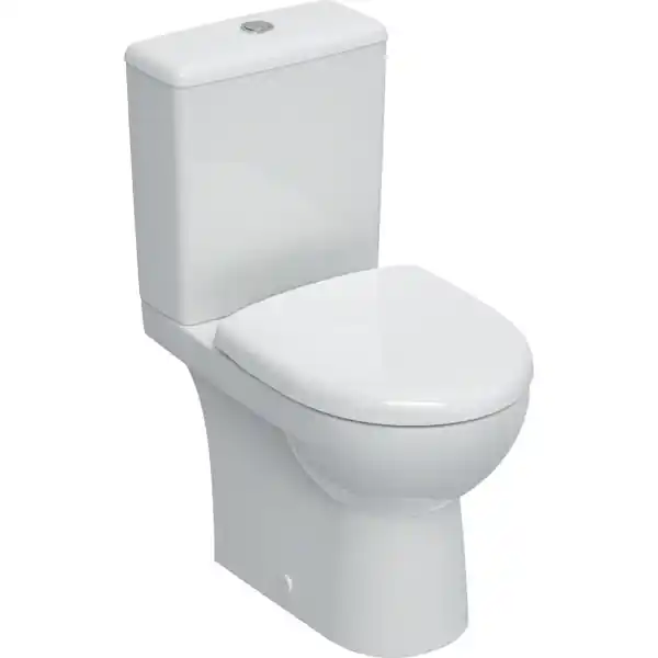 Pack WC au sol RENOVA COMPACT sans bride avec abattant frein de chute et déclipsable - Geberit Commander Maintenant