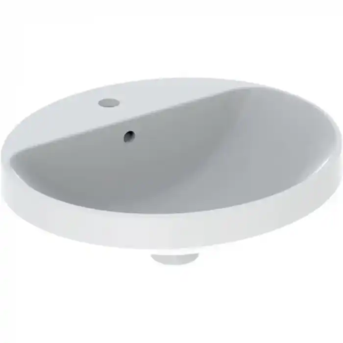 Vasque à encastrer Geberit VARIFORM ovale 50x45cm avec plage de robinetterie - Geberit Bon Marché