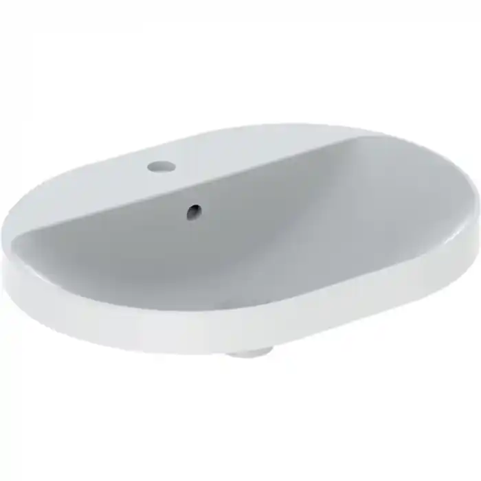 Prix Promo Vasque à encastrer Geberit VARIFORM oblongue 60x45cm avec plage de robinetterie - Geberit