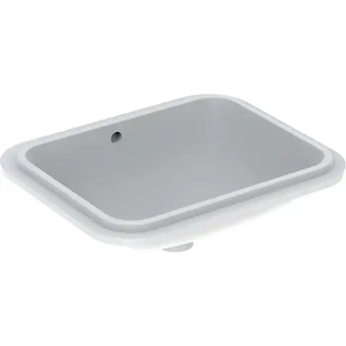 Vasque à encastrer par le dessous Geberit VARIFORM rectangulaire 58x49cm, sans trou de robinetterie - Geberit Prix Choc