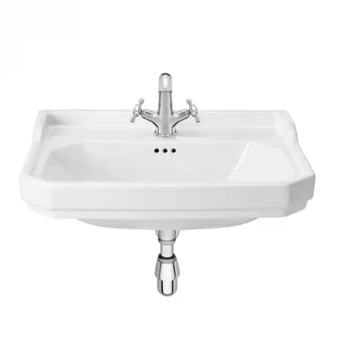 Lavabo CARMEN mural ou sur colonne (en option) - 650x480mm - blanc brillant - Roca Prix Cassé