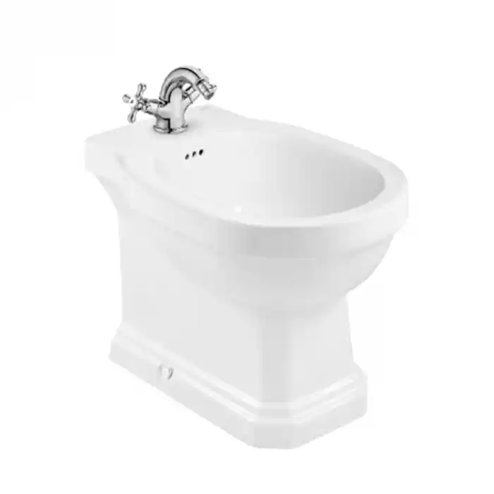 Bidet au sol CARMEN - blanc brillant - 1 trou de robinetterie - Roca - A3570A4000 Certifié