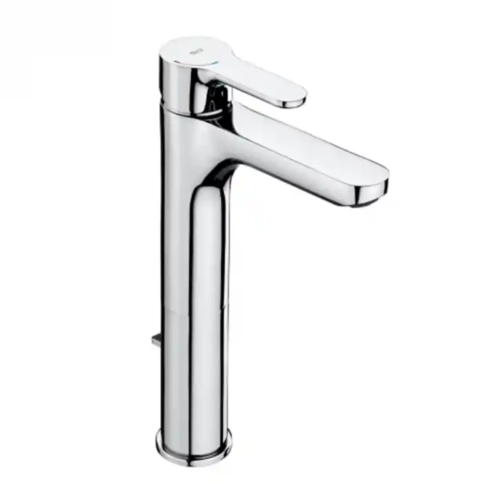 Prix Réduit Mitigeur lavabo haut L20 avec vidage automatique tirette - Chromé - NF - Roca - A5A3C09C00