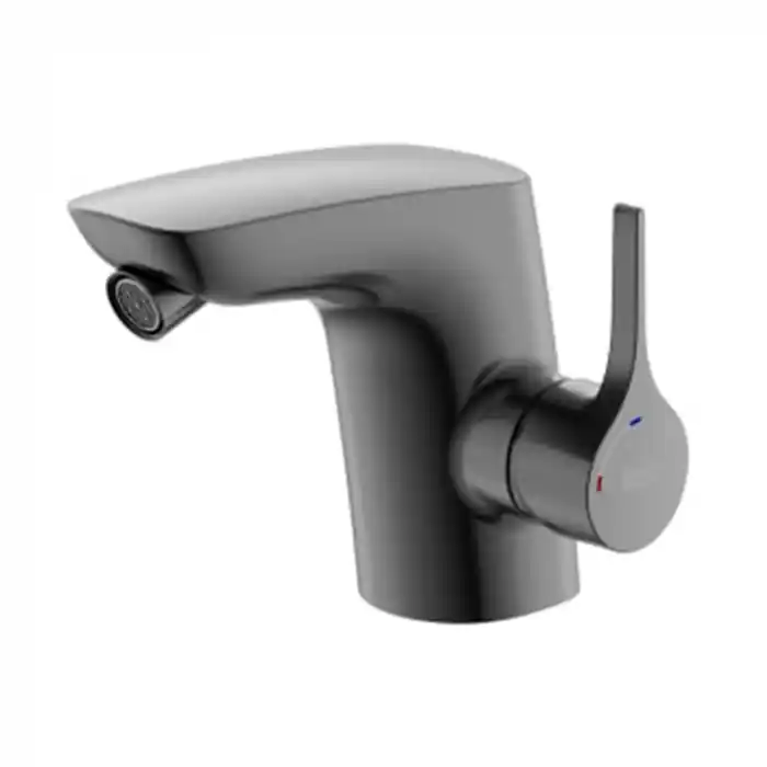 Bon Plan Mitigeur bidet INSIGNIA avec vidage automatique tirette - Titanium black brossé - Roca - A5A6A3ANM0