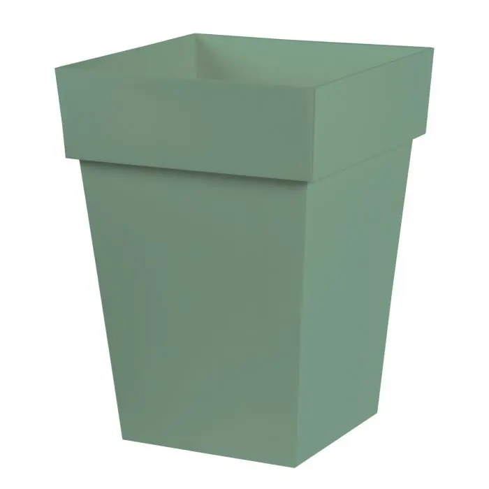 Offre Exclusive Pot de fleur Toscane POP 39x39x53cm carré 51L – Vert Laurier