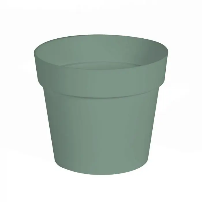 Soldes Pot de fleur Toscane Ø 20 x 17 cm – 3 L – Vert Laurier – EDA